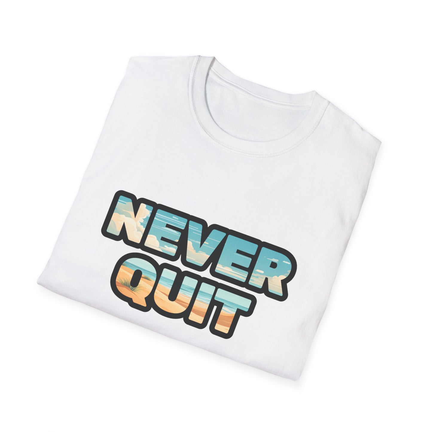 Never Quit Unisex Softstyle T-Shirt