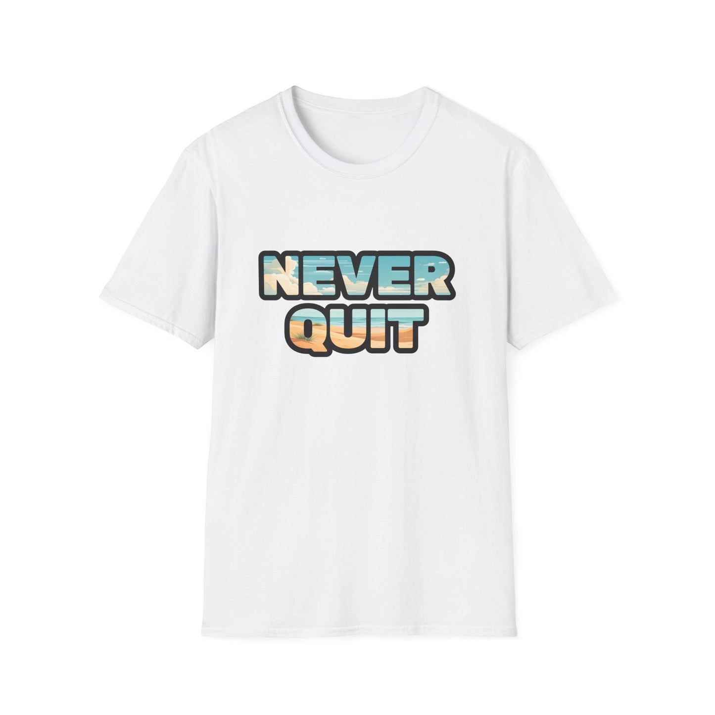 Never Quit Unisex Softstyle T-Shirt