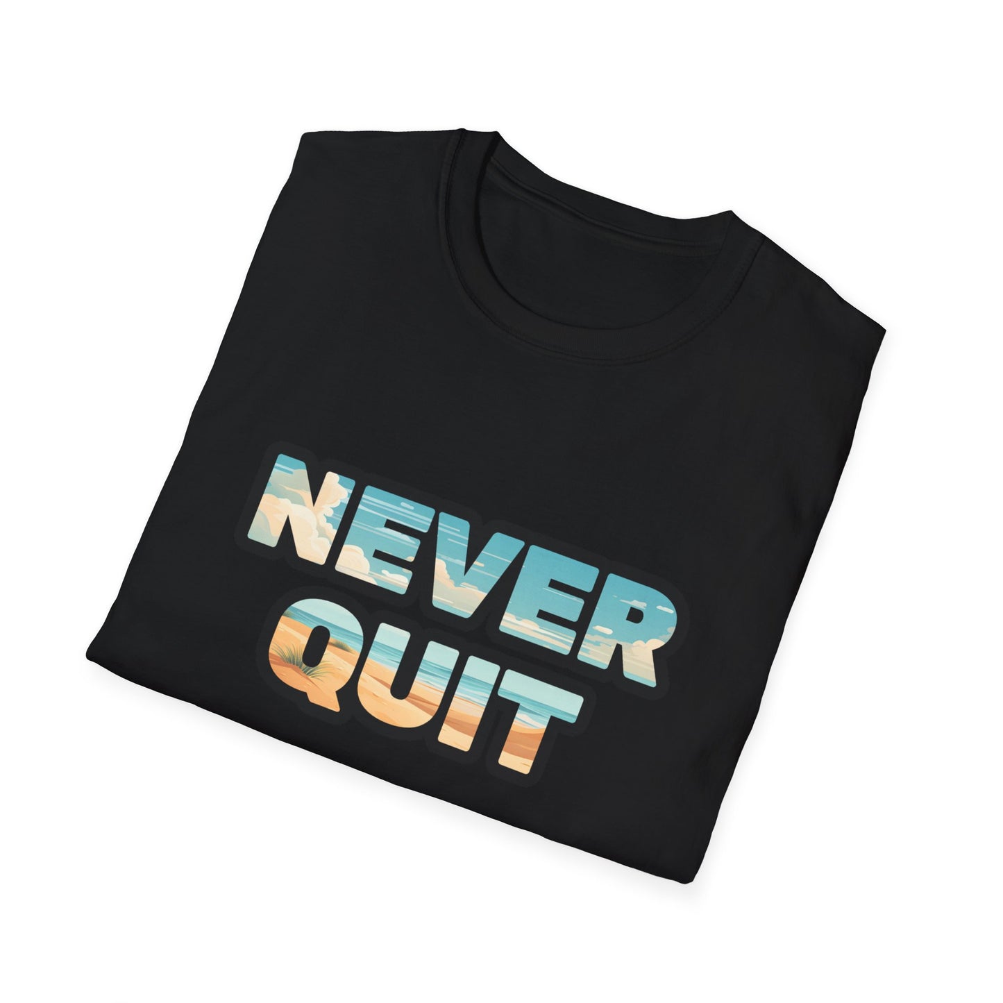 Never Quit Unisex Softstyle T-Shirt