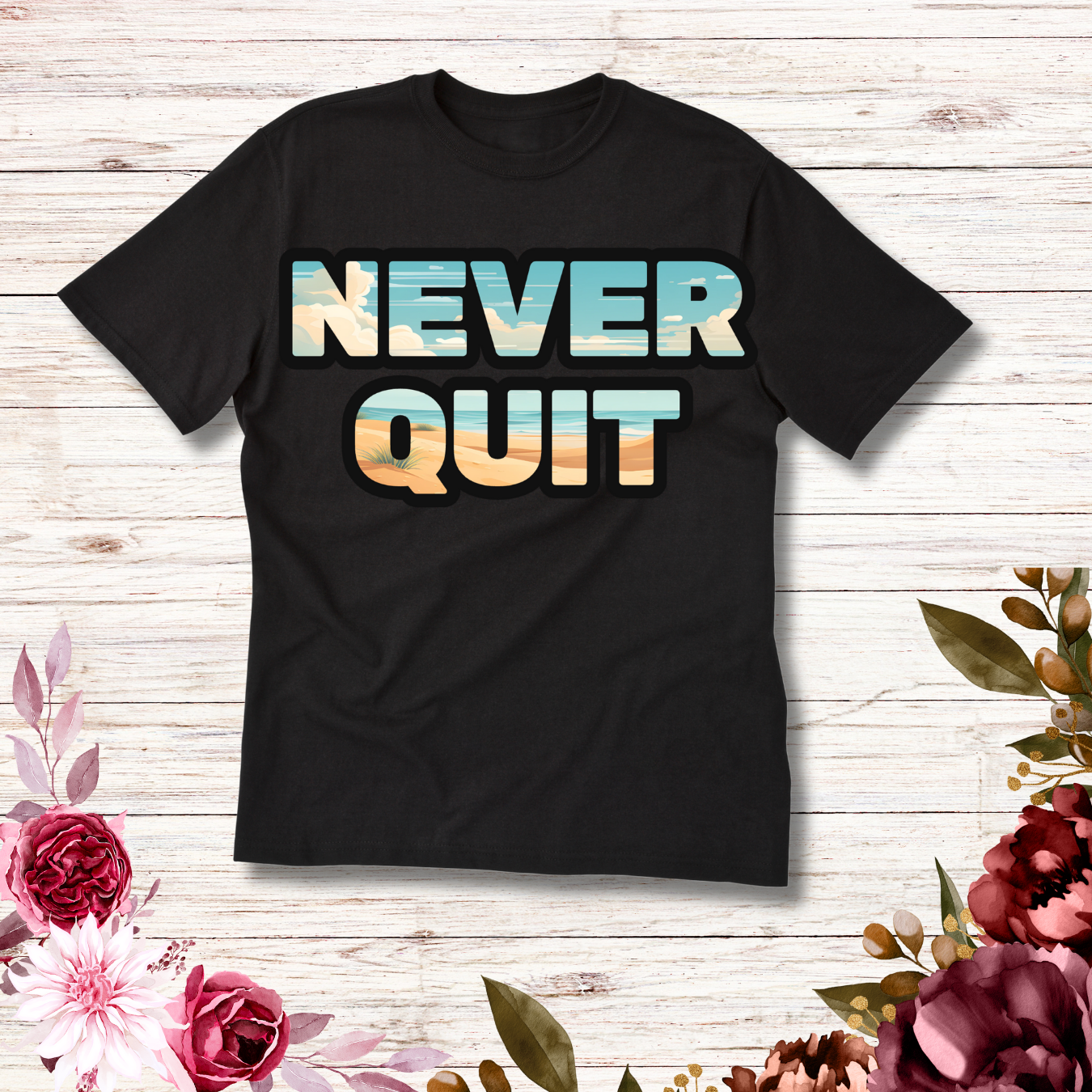 Never Quit Unisex Softstyle T-Shirt