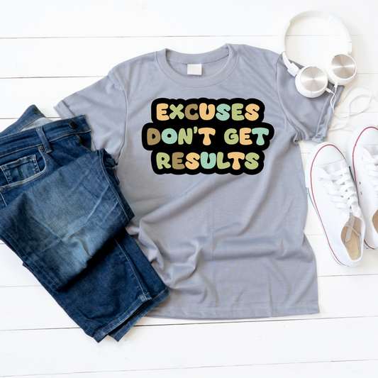 Excuses Don't Get Results Unisex Softstyle T-Shirt