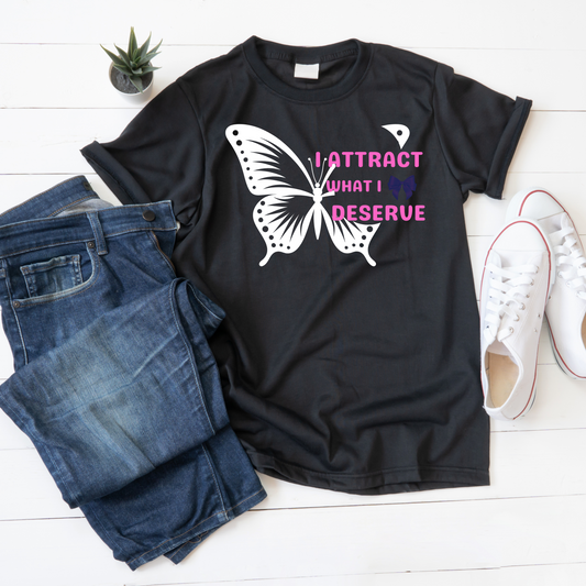 I Attract What I Deserve Unisex Softstyle T-Shirt