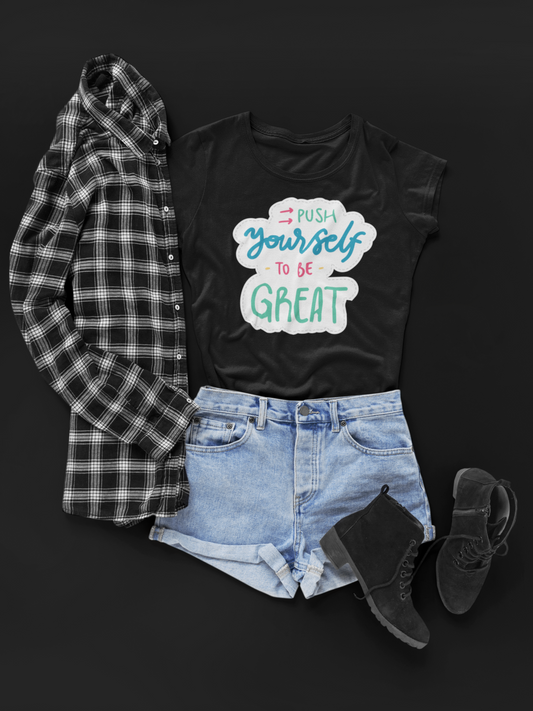 Push Yourself To Be Great Unisex Softstyle T-Shirt